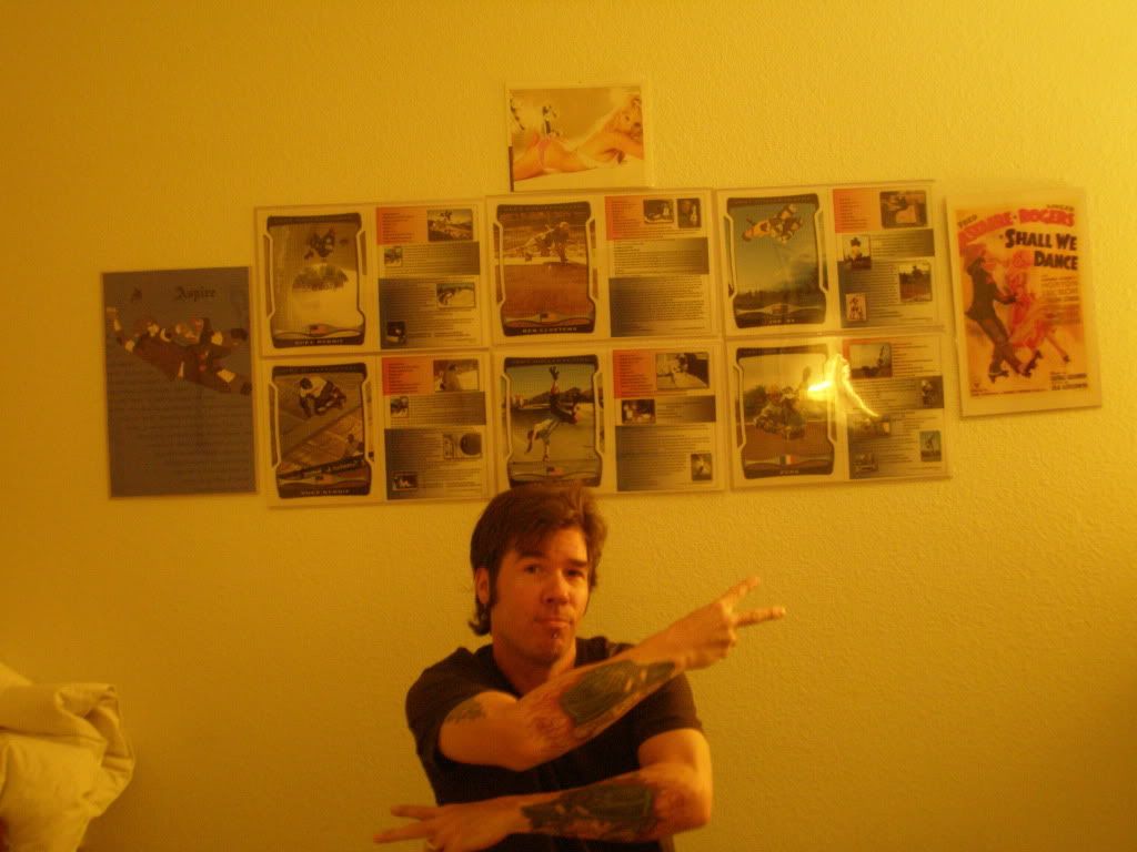 Me (Jay) in front of Vert RollerSkater Trading Card Wall 10-24-09.