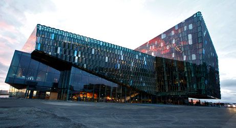 The Harpa concert hall and conference center, location of Fanfest 2014