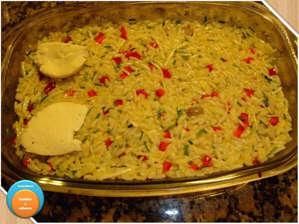 Budín de arroz y queso Budín de arroz y queso