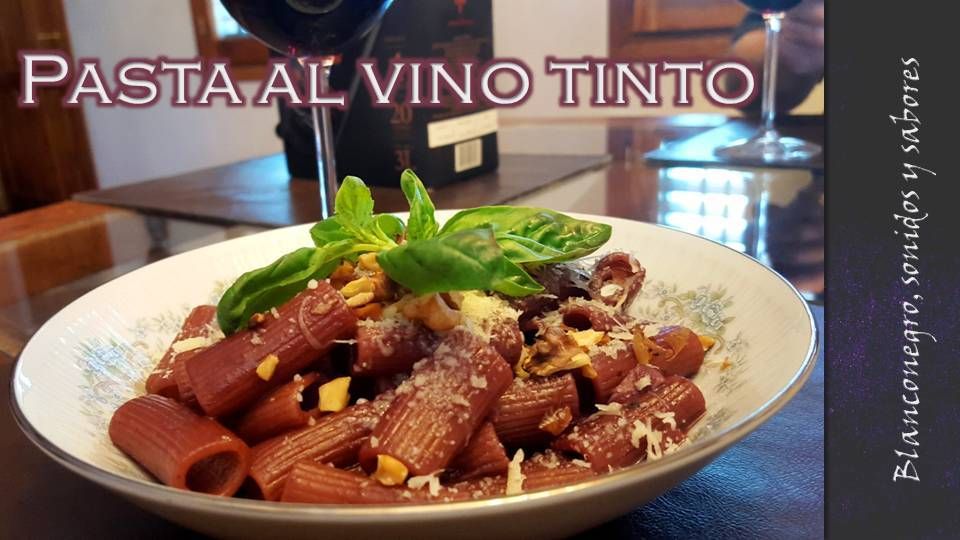 Pasta al vino tinto