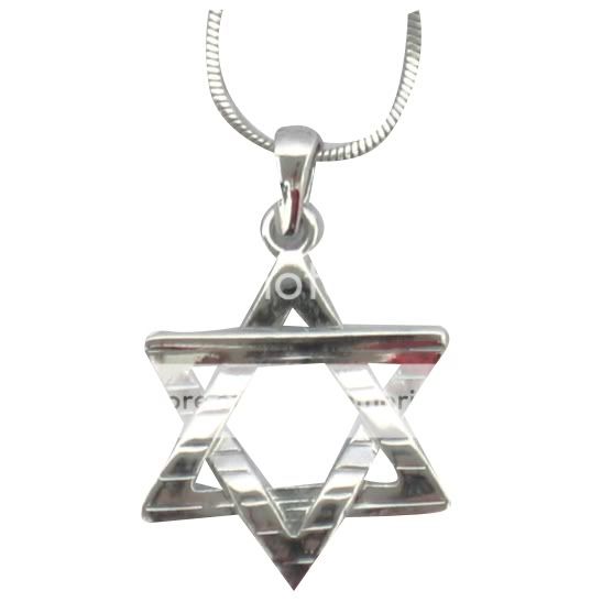   KABBALAH combined STAR OF DAVID Pendant & Necklace Judaica Israel
